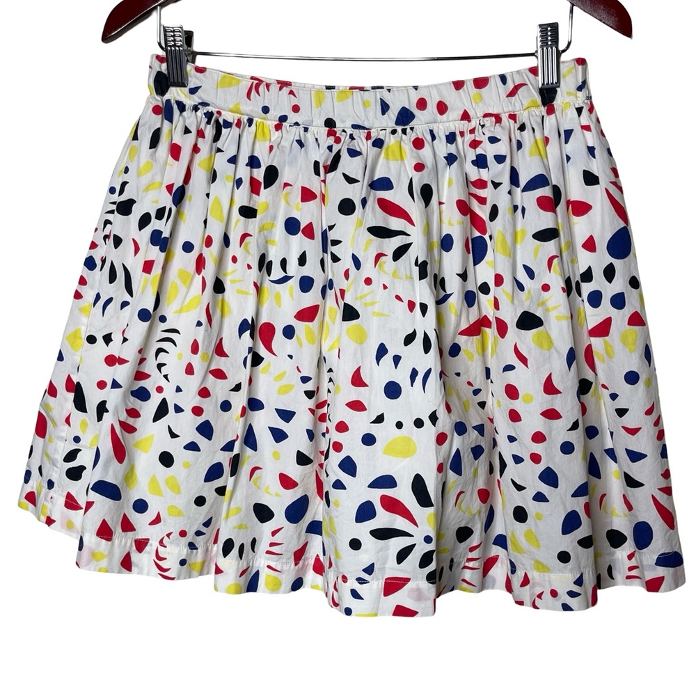 Bonpoint Women Confetti Print 100% Cotton Lined Skirt Size 12